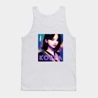 Korea Vaporwave Cute K Pop Girl Tank Top